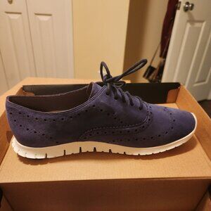 Cole Haan blue suede loafers (never worn)